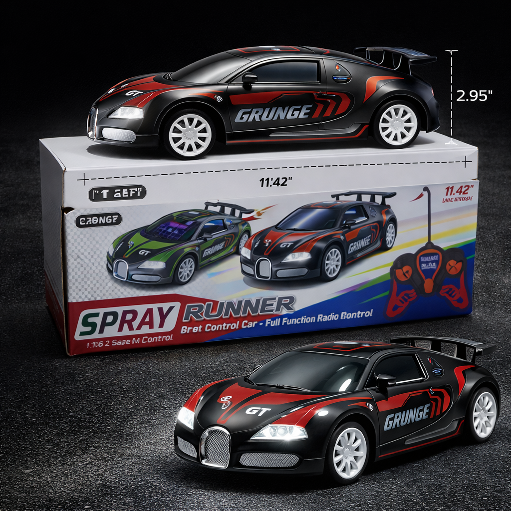 khilona-gardenĀ® Bugatti style spray rc car 1:18 scale