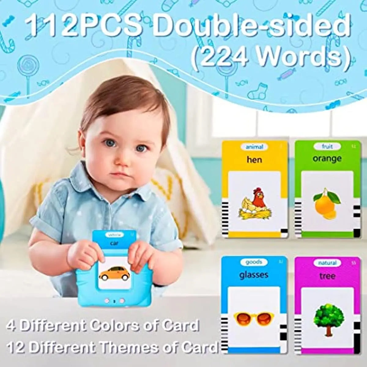 khilona-garden® Talking Flash Cards for Toddlers Speech Development Flash Card Machine