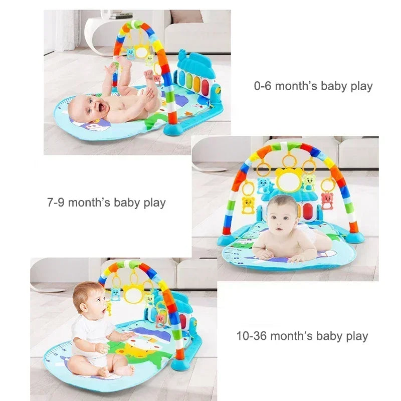 khilona-garden® l Piano Fitness Baby Rack  Multi-function Pedal Piano Crawling Mat Toy
