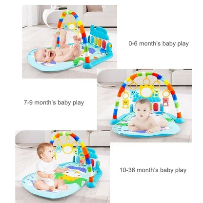 khilona-garden® l Piano Fitness Baby Rack  Multi-function Pedal Piano Crawling Mat Toy