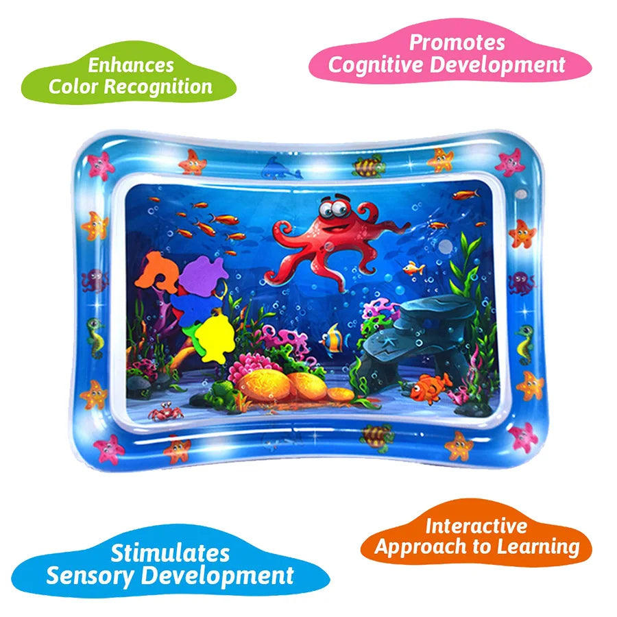 khilona-garden®  Splashin'kids Inflatable Tummy time Premium Water mat for Infants and Toddlers