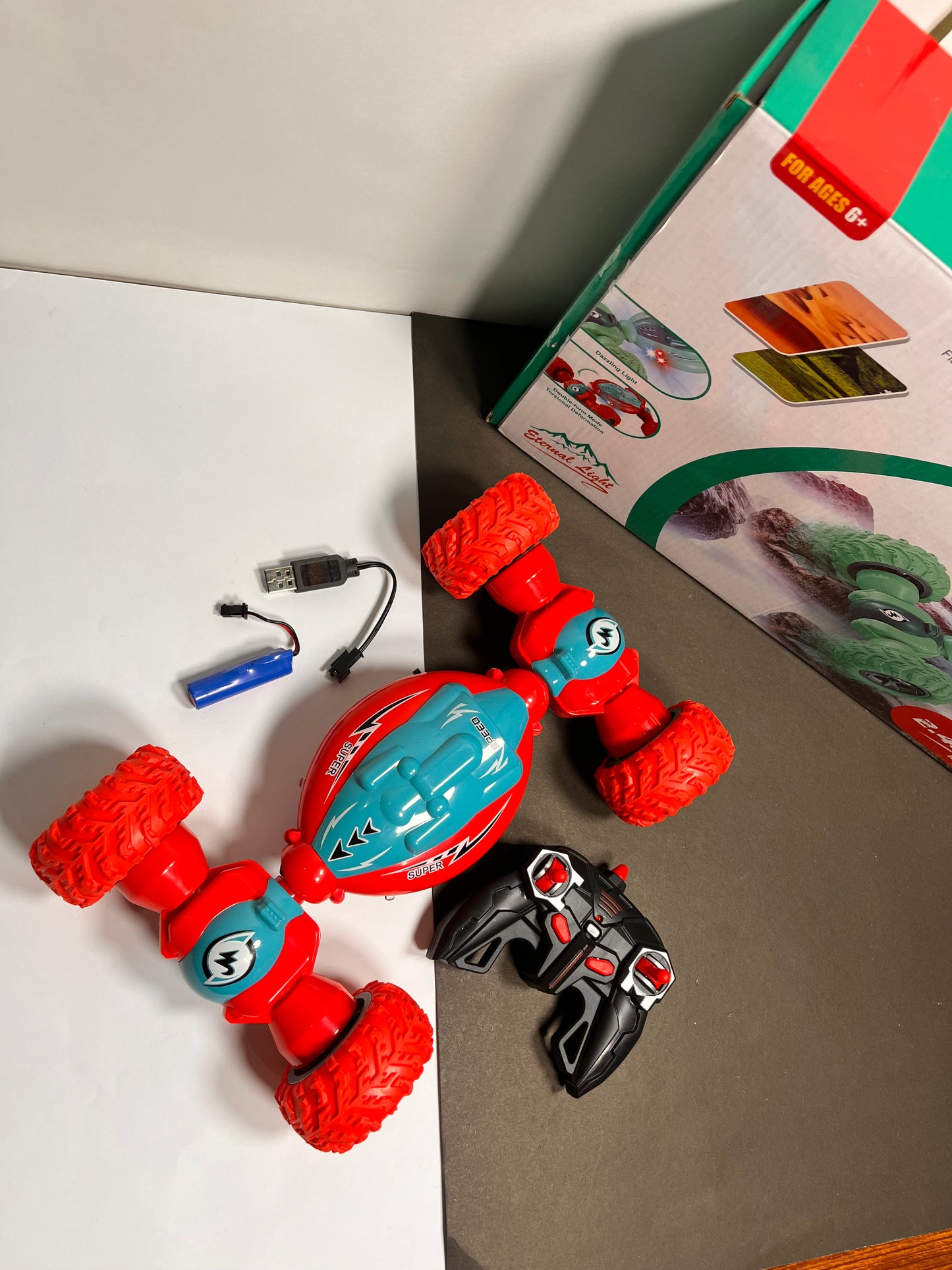 khilona-garden® Remote car with climbing mode Two sided stunt car