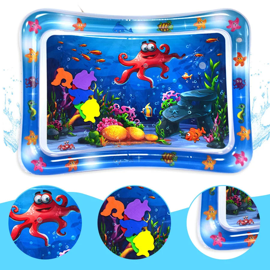 khilona-garden®  Splashin'kids Inflatable Tummy time Premium Water mat for Infants and Toddlers