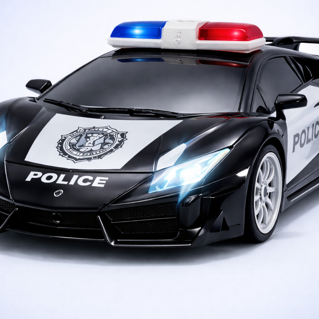 khilona-garden® Police Rc car with flashing lights 1:22 scale