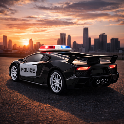khilona-garden® Police Rc car with flashing lights 1:22 scale