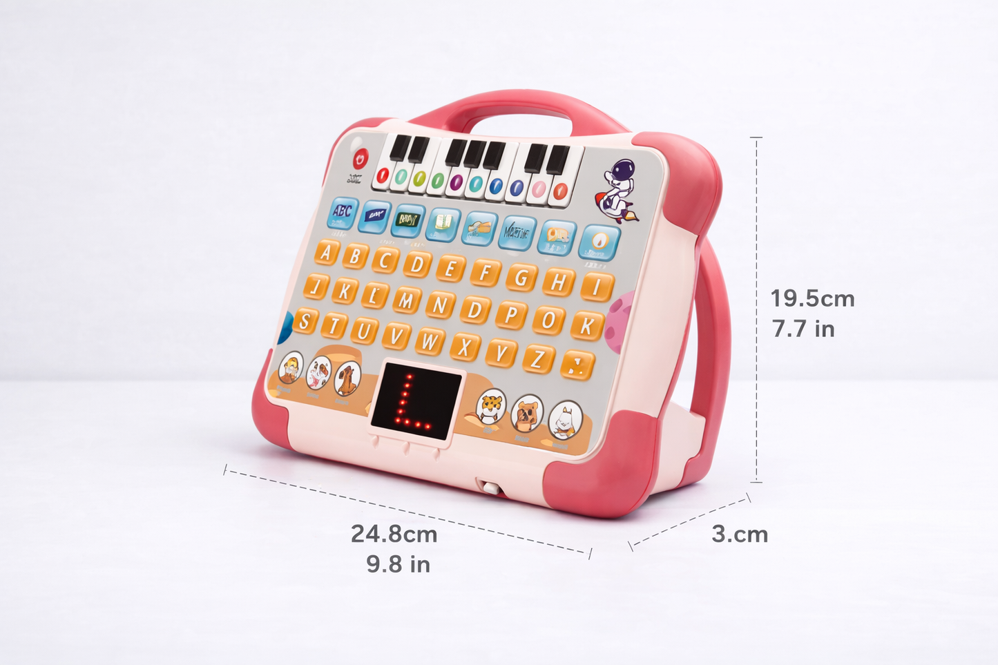 Khilona-garden®  Kids Laptop Tablet  Plus Piano with led Screen Music Fun Toy Activities for Kids