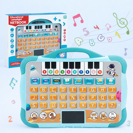 Khilona-garden®  Kids Laptop Tablet  Plus Piano with led Screen Music Fun Toy Activities for Kids