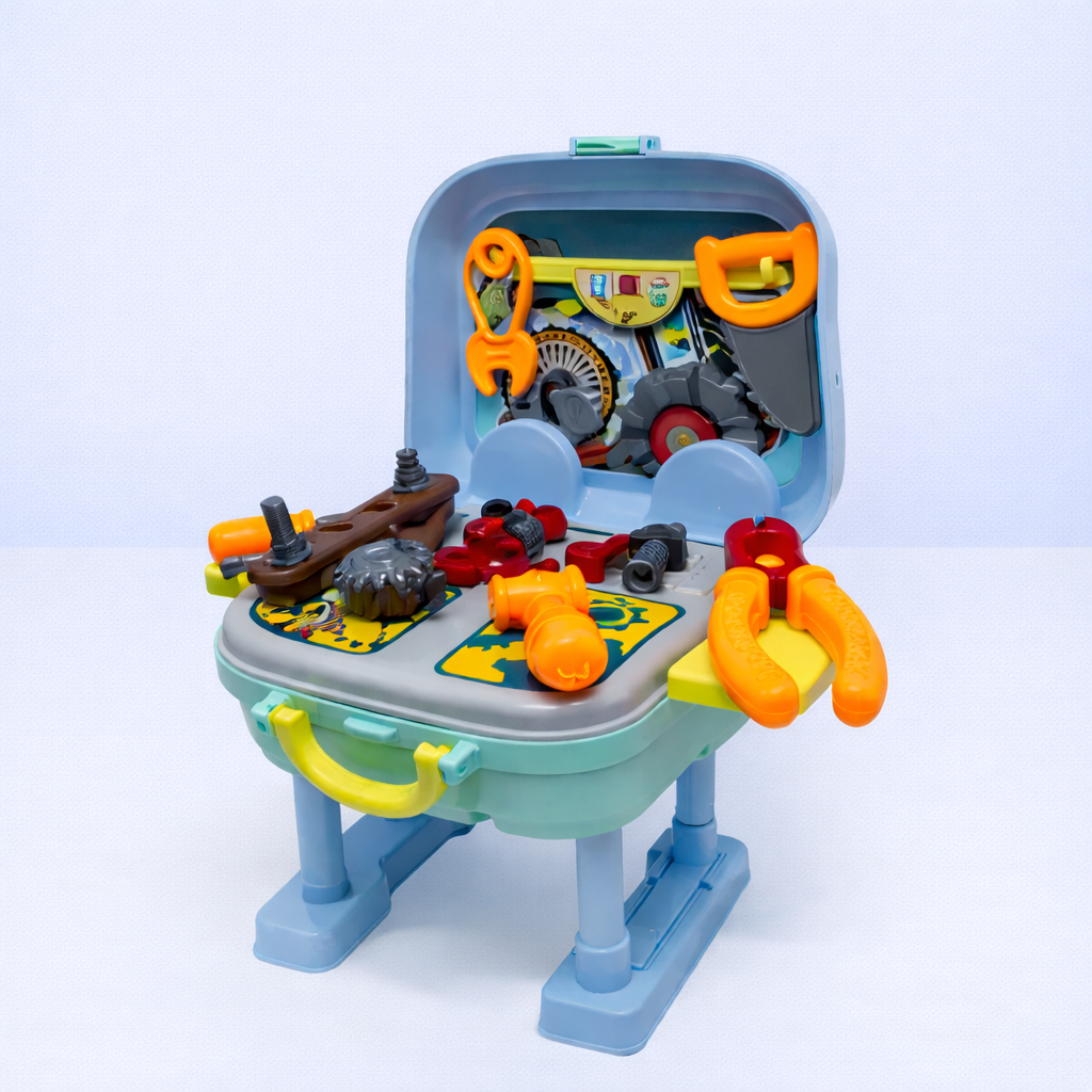 khilona-garden® 3 in 1 tool playset trolley suitcase workbench