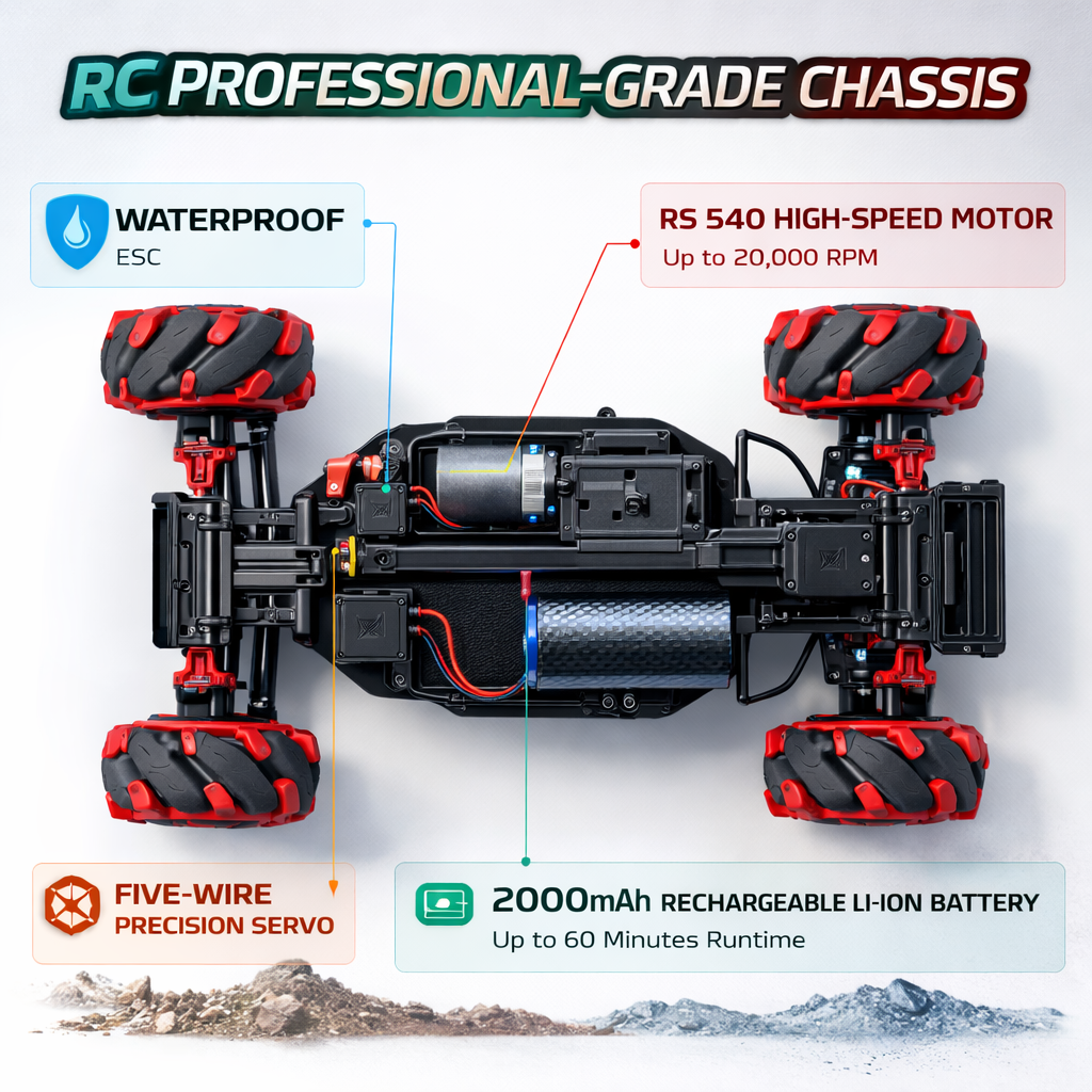 khilona-garden® One Key Spray Transverse Climbing Vehicle