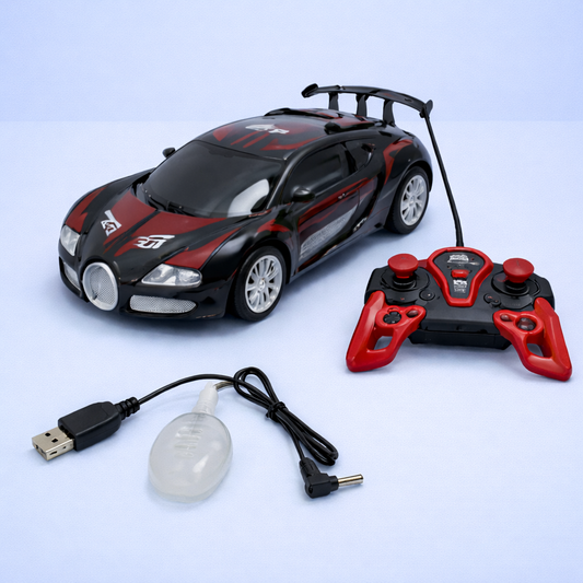 khilona-garden® Bugatti style spray rc car 1:18 scale