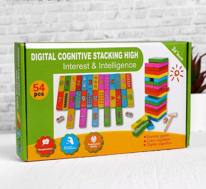 khilona-garden®  Digital Cognitive Stacking High Interest & Intelligence 54 Pcs