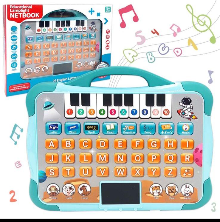 Khilona-garden®  Kids Laptop Tablet  Plus Piano with led Screen Music Fun Toy Activities for Kids