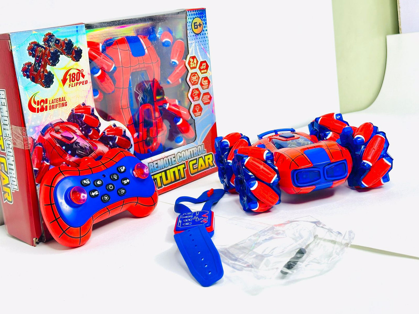 Khilona-garden® 360° & 180° RC Stunt Car with Remote and Hand Gesture Control