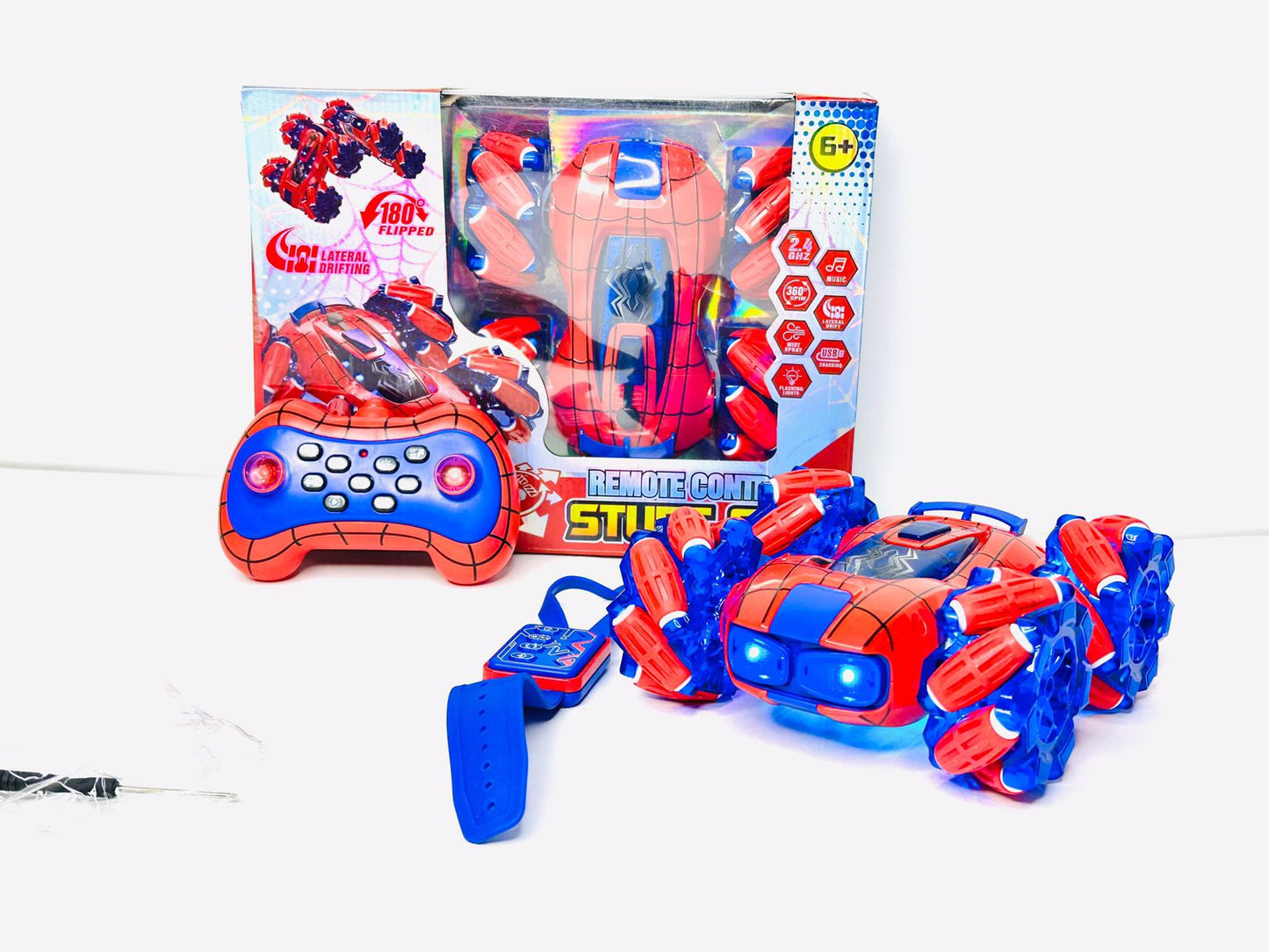 Khilona-garden® 360° & 180° RC Stunt Car with Remote and Hand Gesture Control