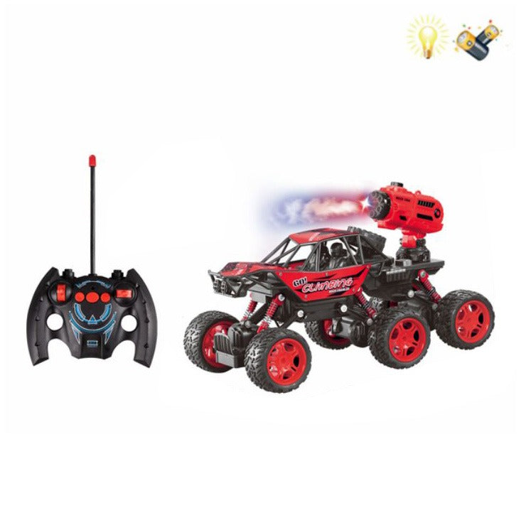 RC climbing 6X6 wheel Spray effect RC monster truck Climbing rock crawler car toy