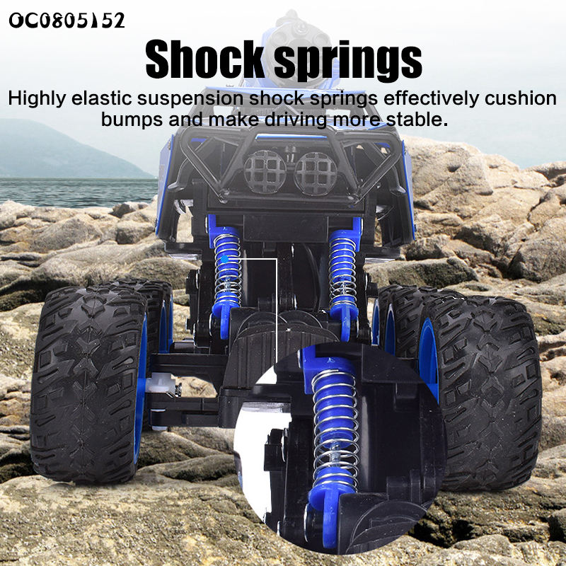 RC climbing 6X6 wheel Spray effect RC monster truck Climbing rock crawler car toy