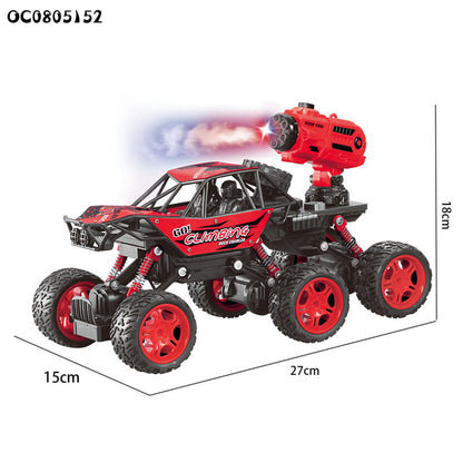 RC climbing 6X6 wheel Spray effect RC monster truck Climbing rock crawler car toy