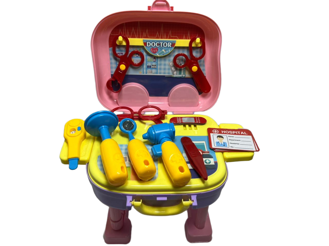 khilona-garden® 3 in 1 doctor playset trolley backpack suitcase