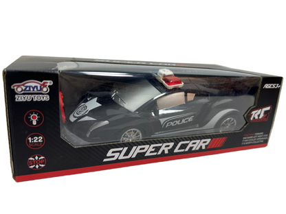 khilona-garden® Police Rc car with flashing lights 1:22 scale