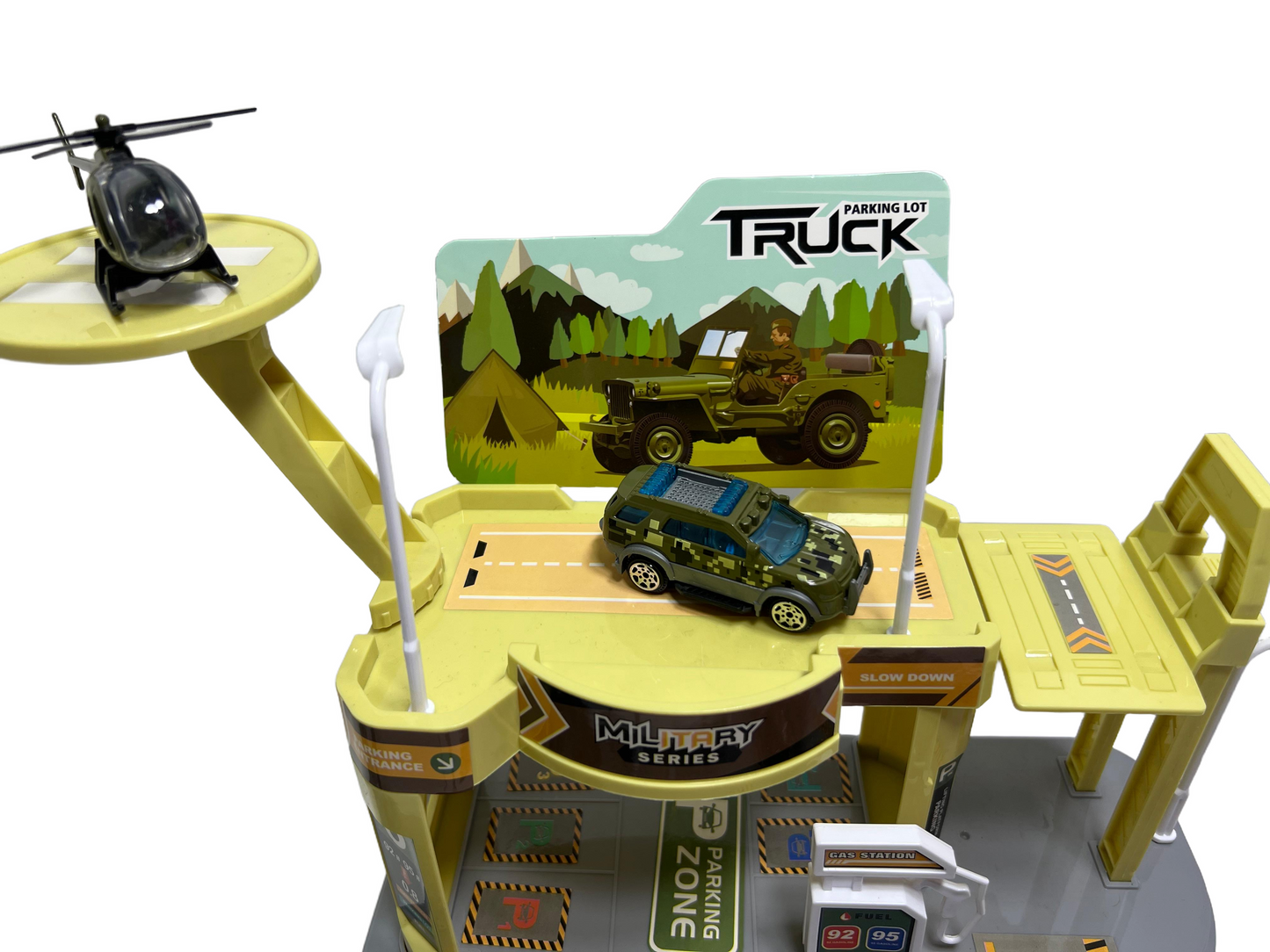 khilona-garden® Military Parking Lot Building Set with Vehicles