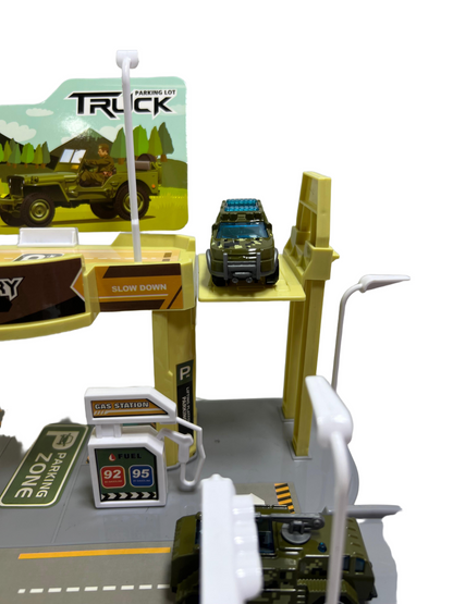 khilona-garden® Military Parking Lot Building Set with Vehicles