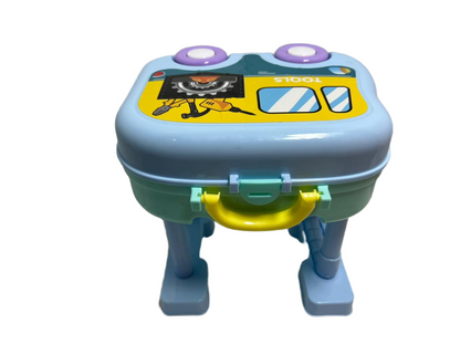 khilona-garden® 3 in 1 tool playset trolley suitcase workbench