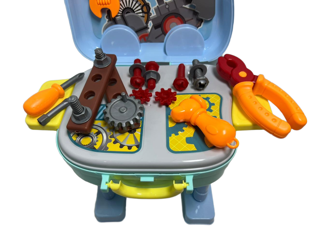 khilona-garden® 3 in 1 tool playset trolley suitcase workbench