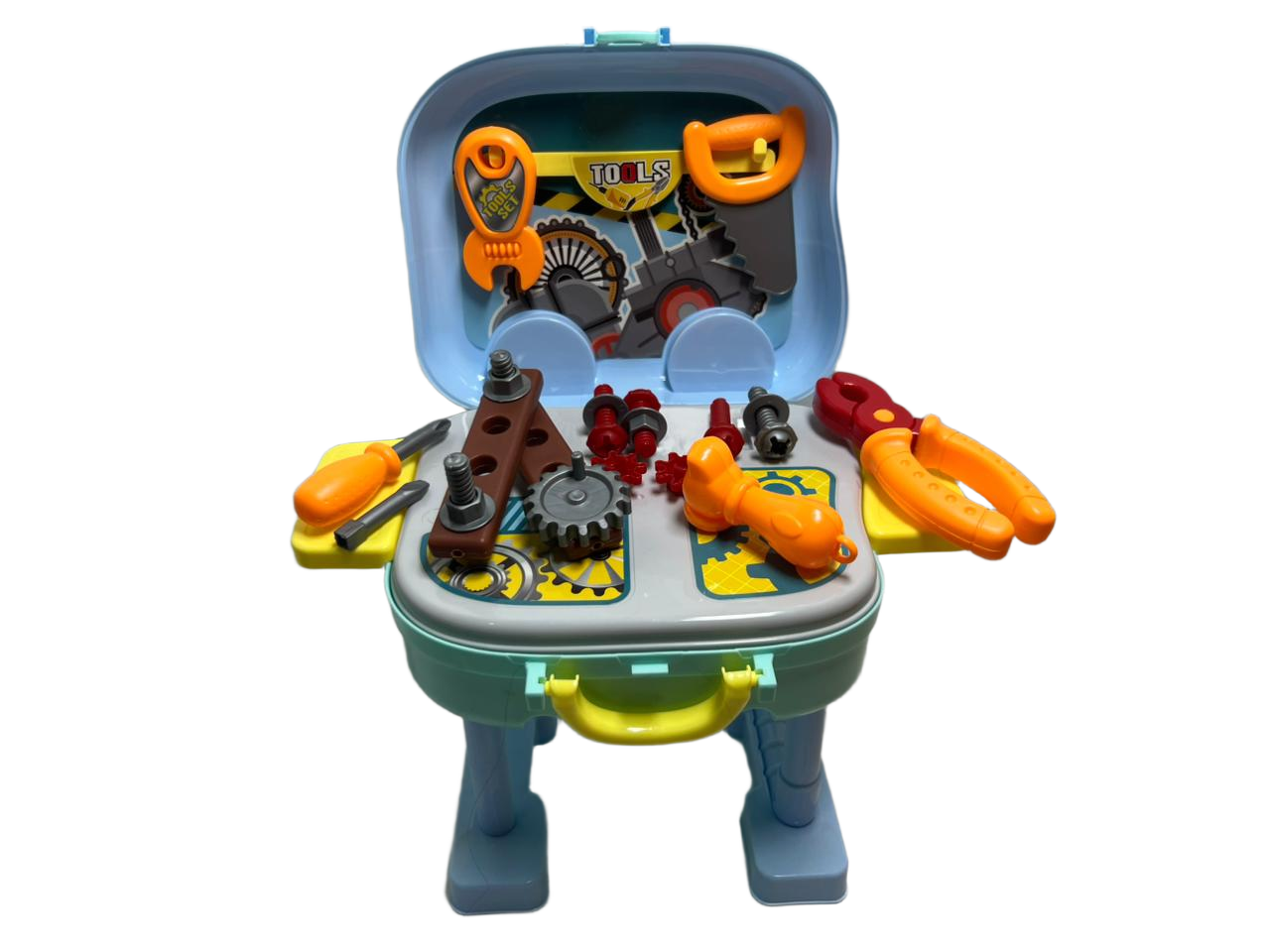 khilona-garden® 3 in 1 tool playset trolley suitcase workbench