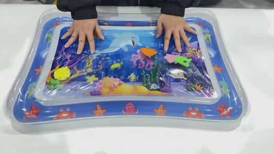khilona-garden®  Splashin'kids Inflatable Tummy time Premium Water mat for Infants and Toddlers