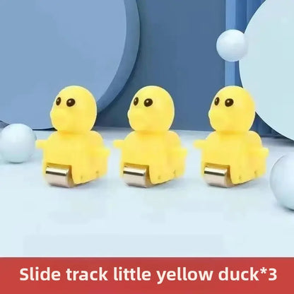 khilona-garden® Small Duck Climbing Stairs Toy,Electric Duck Roller Coaster Set